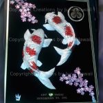 092-DOUBLE-KOIS-UPSTREAM-CHERRY-BLOSSOM-FAMILY-CREST