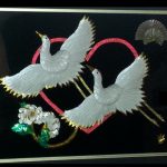 Double_White_Cranes_Ume_Flowers_Heart